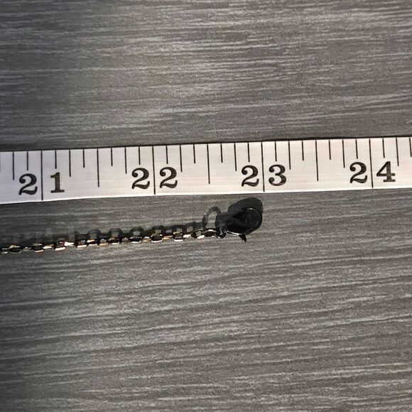 "5/$25" Goldtone Rhinestone Bead Gunmetal Goldtone Jaguar Necklace 23" - Picture 8 of 8